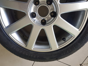 < 8E0601025AC CERCHIO IN LEGA AUDI A4 235 45 Z R17 GOMMA DUNLOP DOT N58P-SPEDIZIONE INCLUSA