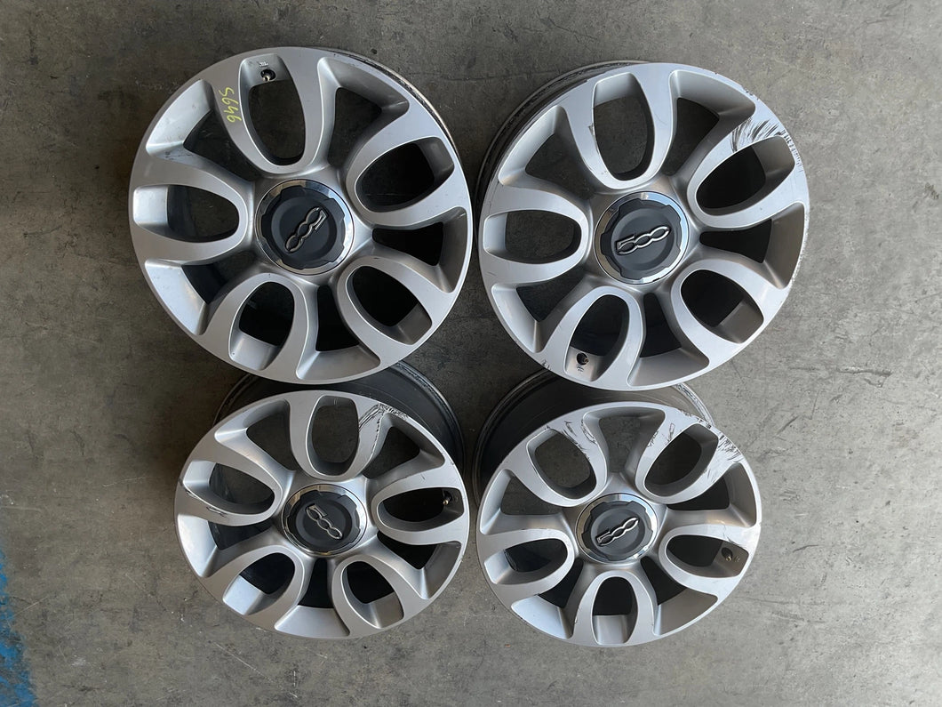 735585994 SET DI 4 CERCHI IN LEGA R17 FIAT 500L ANNO 2015 7JX17H2 OFF41-SPEDIZIONE INCLUSA