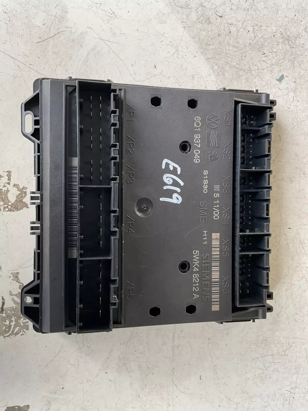6Q1937049 CENTRALINA SCATOLA VOLKSWAGEN POLO 9N 1.4 B 55KW 2005 5WK48212A - SPEDIZIONE INCLUSA
