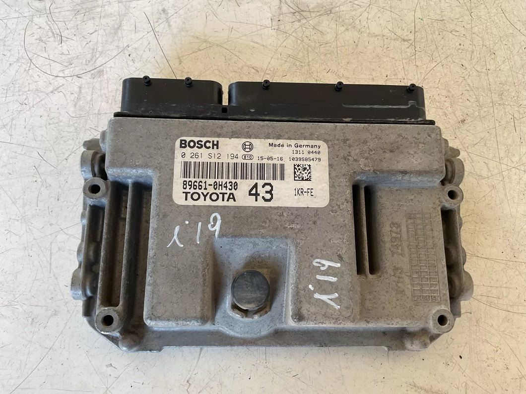 0261S12194 89661-0H430 CENTRALINA INIEZIONE MOTORE CITROEN C1 1.0 51KW 5M B 5P (2016) - SPEDIZIONE INCLUSA