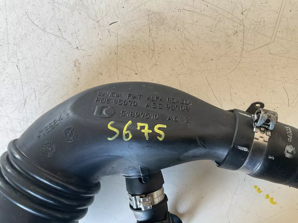 51897510 TUBO ASPIRAZIONE TURBO FIAT ALFA ROMEO LANCIA 1.300 Mtjet Turbina Alta E5 - SPEDIZIONE INCLUSA