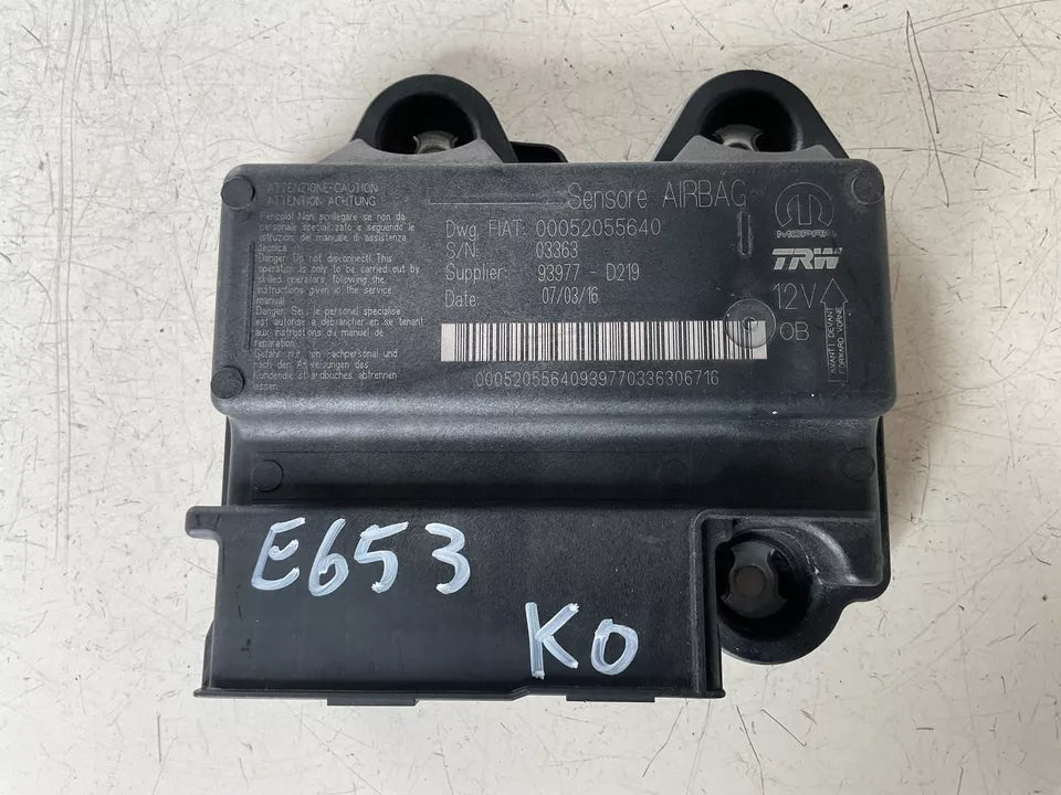 00052055640 CENTRALINAAIRBAG CON AIRBAG KO FIAT TIPO 1.3 D 70KW 2018 - SPEDIZIONE INCLUSA