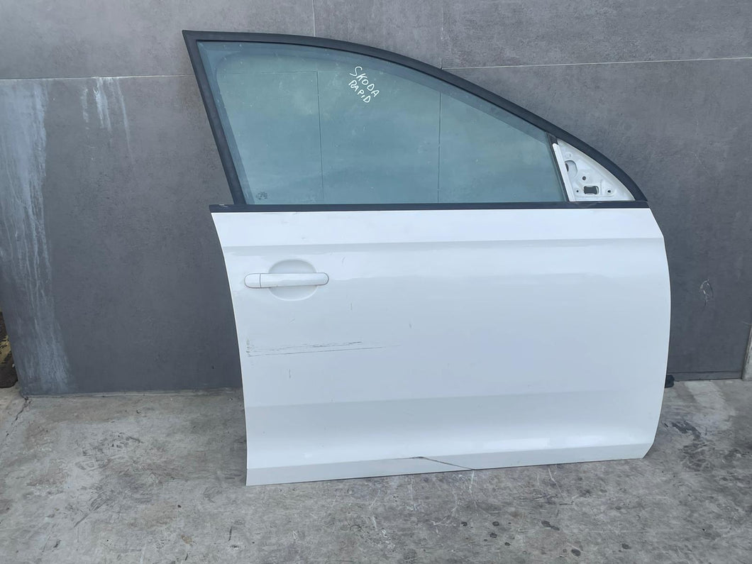 PORTA SPORTELLO PORTIERA ANTERIORE DESTRA DX RH SKODA RAPID 2014 - SPEDIZIONE INCLUSA -