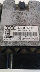 03G906021GL 0281013154 CENTRALINA MOTORE BOSCH AUDI A3 2.0 TDI 103KW 140CV 2007 - SPEDIZIONE INCLUSA -