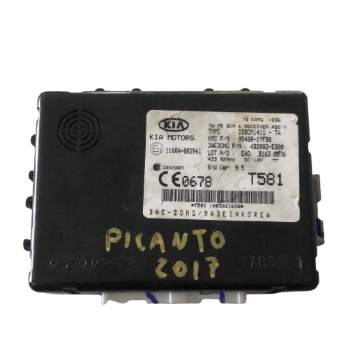 116RA002961 954001YFB0 4B2882E000 CENTRALINA MODULO ELETTRICO KIA PICANTO 1.0 2017 -- SPEDIZIONE INCLUSA --