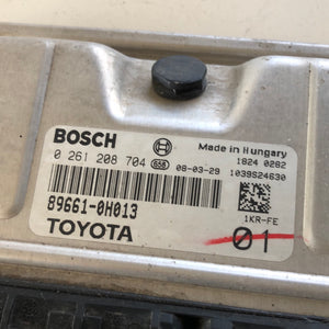 0261208704 89661-0H013 CENTRALINA MOTORE ECU BOSCH TOYOTA AYGO 1.0 B - SPEDIZIONE INCLUSA -