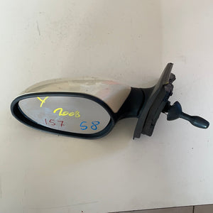 ** SPECCHIO SPECCHIETTO MANUALE ESTERNO SINISTRO SX LH LANCIA Y YPSILON 3 p 2008 -- SPEDIZIONE INCLUSA --