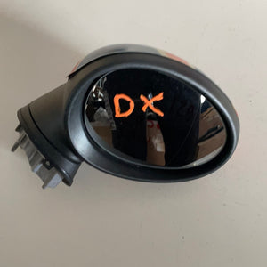 ** SPECCHIO SPECCHIETTO RETROVISORE DESTRO DX MINI COOPER 1.6D 9HZ R56 2009 3 PIN -- SPEDIZIONE INCLUSA --