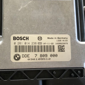 0281014238 7809000 CENTRALINA MOTORE BOSCH BMW SERIE 3 320 2.0 D 130 KW 177 CV - SPEDIZIONE INCLUSA -