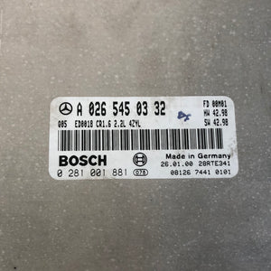 A0265450332 0281001881 CENTRALINA MOTORE BOSCH ECU MERCEDES CLASSE C W202 - SPEDIZIONE INCLUSA -