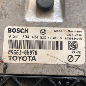 0261S04464 BOSCH ME7.9.5 89661-0H070 CENTRALINA MOTORE TOYOTA AYGO C1 107 1KR-FE- SPEDIZIONE INCLUSA