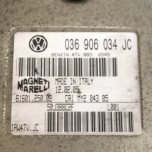 036906034JC CENTRALINA MOTORE ECU MAGNETI MARELLI VOLKSWAGEN POLO 9N 1.4 B - SPEDIZIONE INCLUSA -