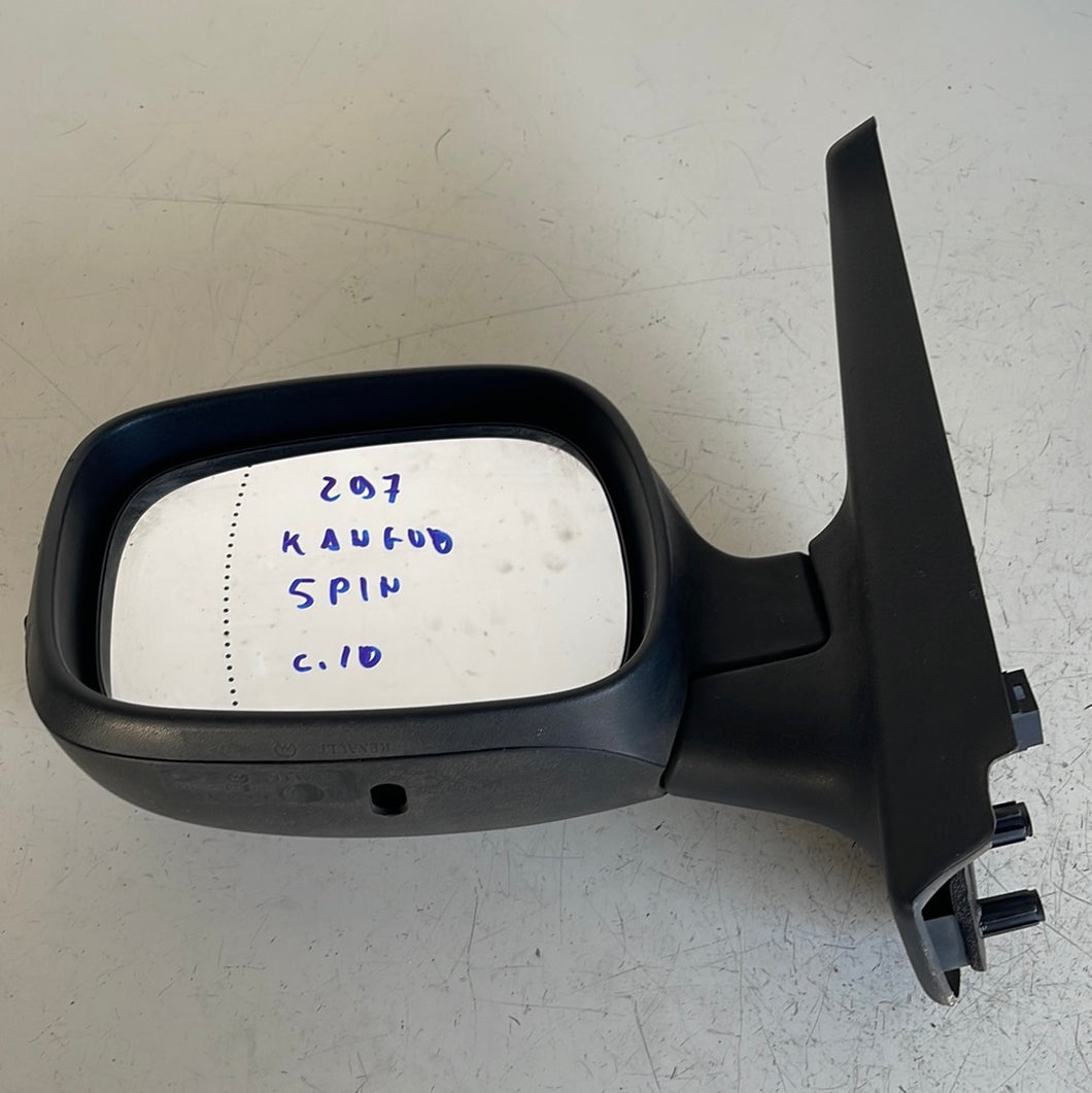 ** SPECCHIO SPECCHIETTO RETROVISORE ESTERNO SINISTRO SX RENAULT KANGOO 5 PIN 2012 - SPEDIZIONE INCLUSA-