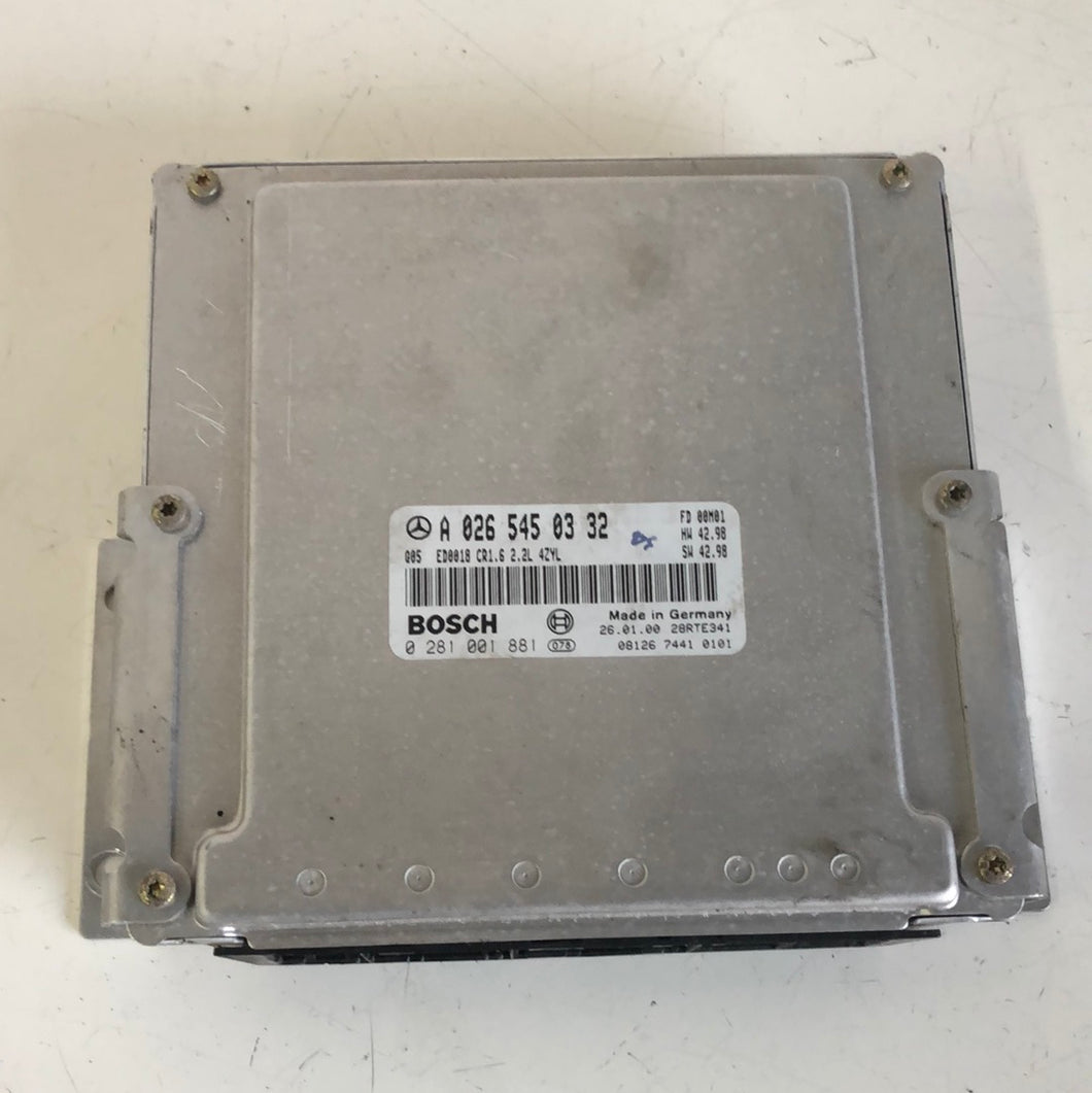 A0265450332 0281001881 CENTRALINA MOTORE BOSCH ECU MERCEDES CLASSE C W202 - SPEDIZIONE INCLUSA -