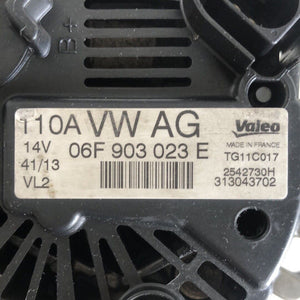 06F903023E TG11C017 2542730H ALTERNATORE VALEO SKODA RAPID 1.6 D 77 KW ANNO 2014 - SPEDIZIONE INCLUSA -