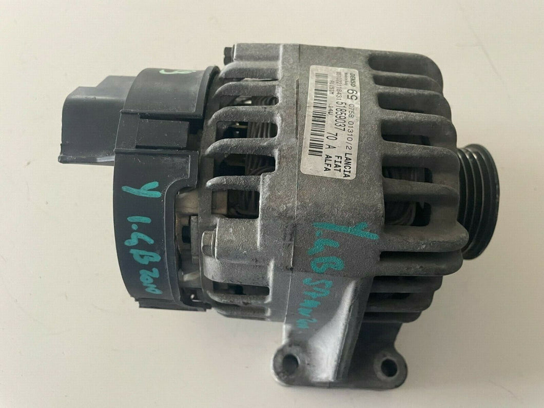 51859037 ALTERNATORE FIAT LANCIA YPSILON 1.4 57KW 3P B/GPL 5M (2010) 70A 14V - SPEDIZIONE INCLUSA -