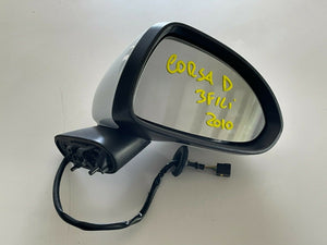 ** SPECCHIO SPECCHIETTO RETROVISORE ESTERNO DESTRO DX OPEL CORSA D ANNO 2010 SPEDIZIONE GRATUITA