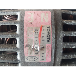 27060-33040 ALTERNATORE TOYOTA YARIS VERSO 1.4 D 55KW 5M 5P (2004) - SPEDIZIONE INCLUSA -